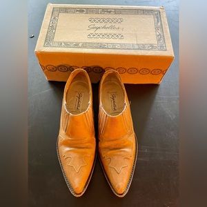 Vintage Made in Mexico Seycelles Maverick Tan Western bootie - no shaft